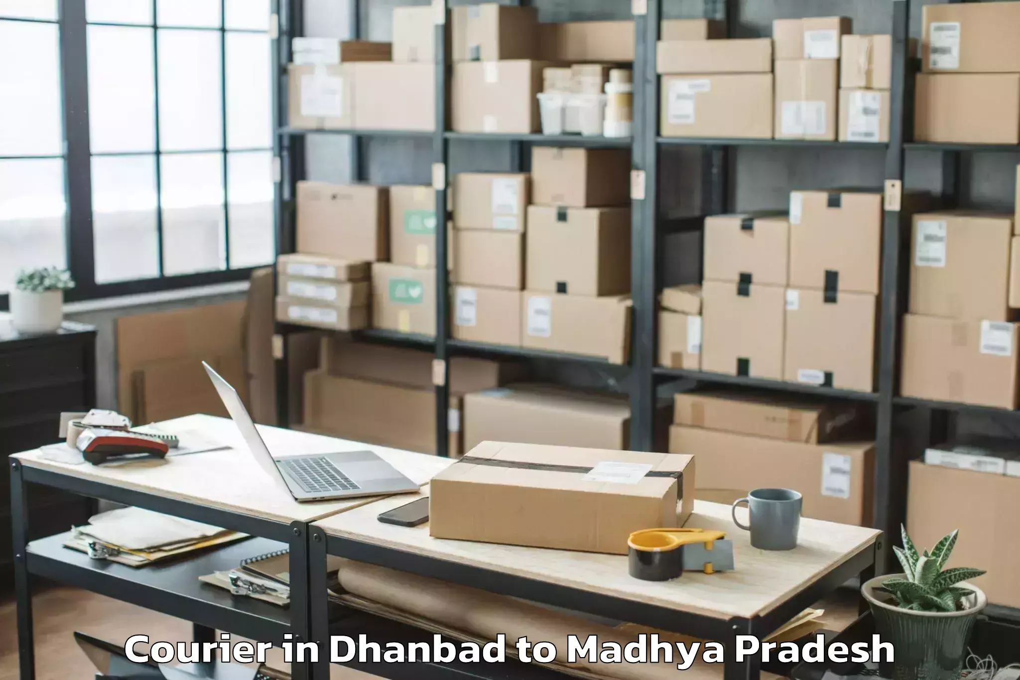 Trusted Dhanbad to Rahatgaon Courier